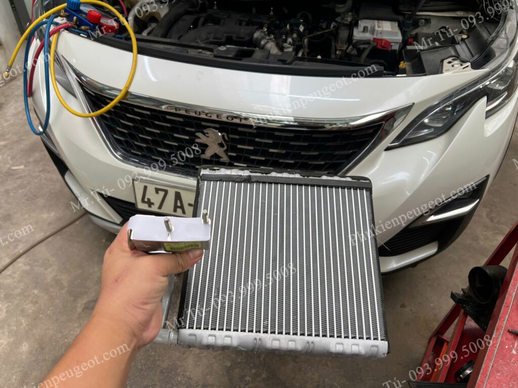 thủng dàn lạnh xe Peugeot
