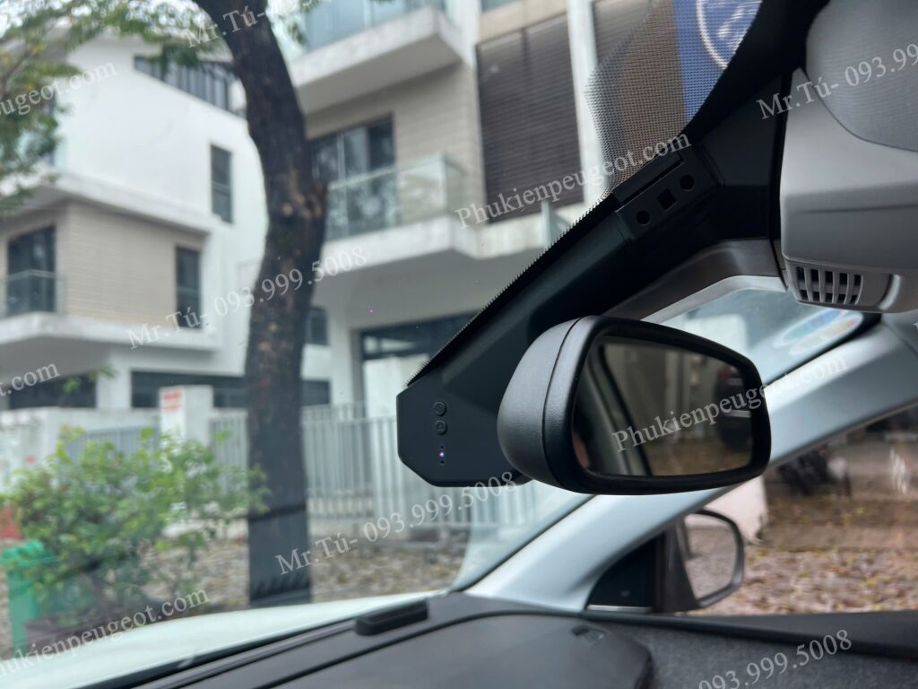 Cam hành trình lắp chân gương xe Peugeot