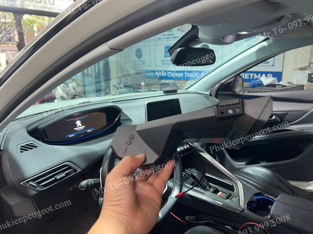 Cam hành trình lắp chân gương xe Peugeot