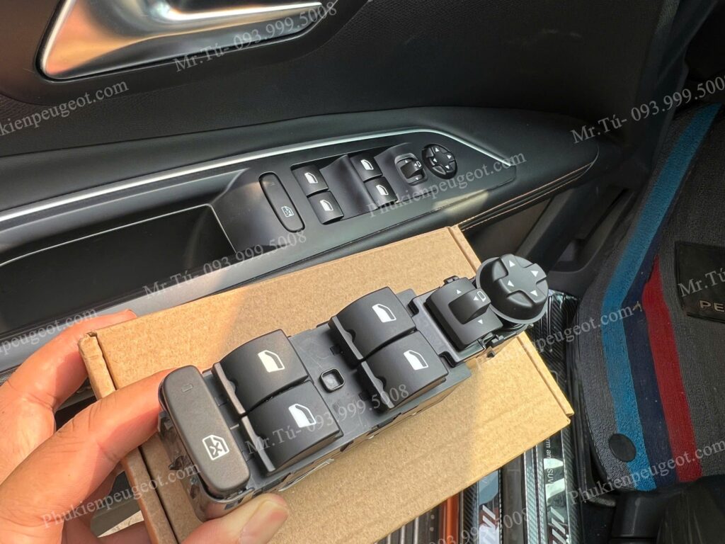 Cụm công tắc điều khiển gương kính Peugeot