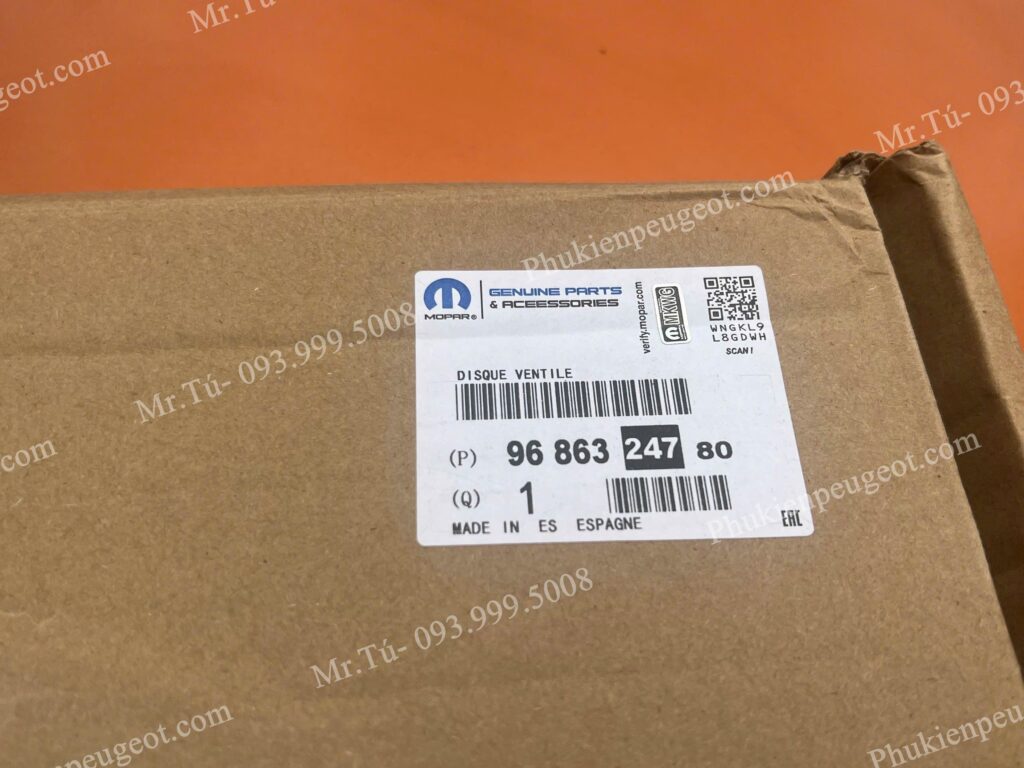 Đĩa phanh xe Peugeot