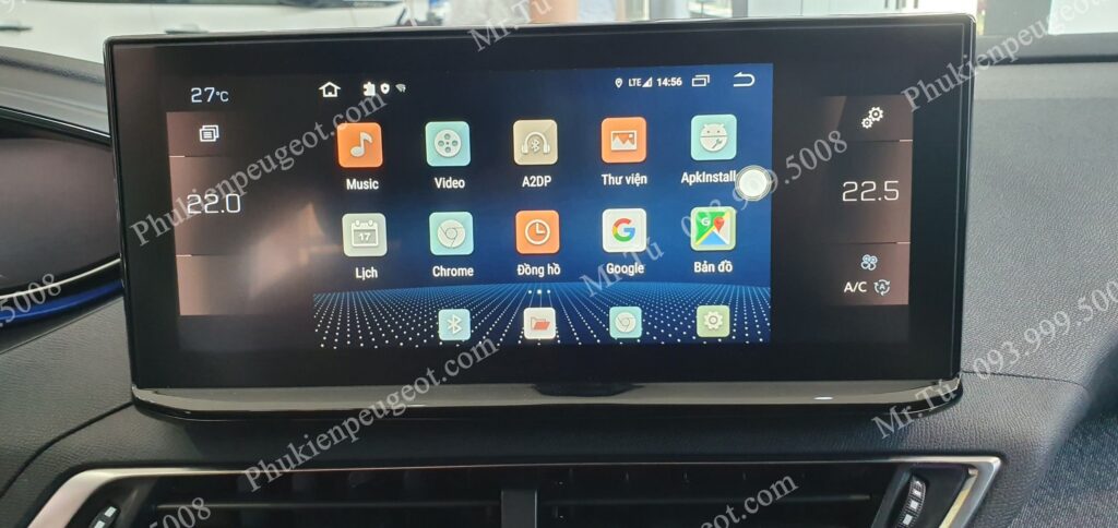 Android Box thế hệ mới xe Peugeot 3008
